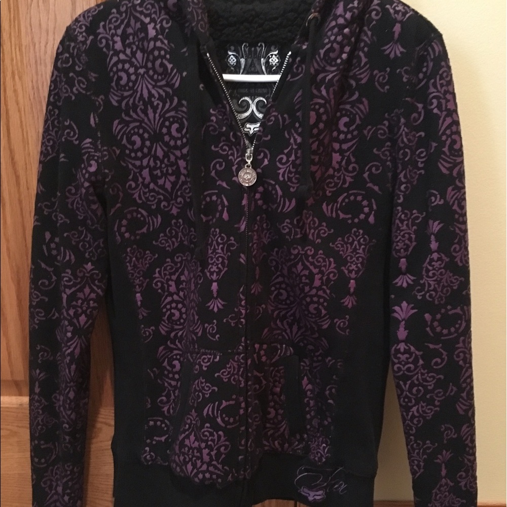 Fleece lined hooded sweatshirt